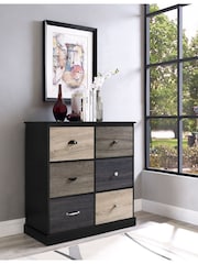 Dorel Home Black Mercer 6 Door Storage Cabinet - Image 2 of 6