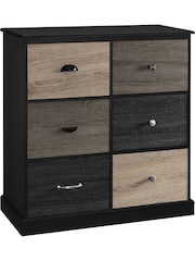 Dorel Home Black Mercer 6 Door Storage Cabinet - Image 3 of 6