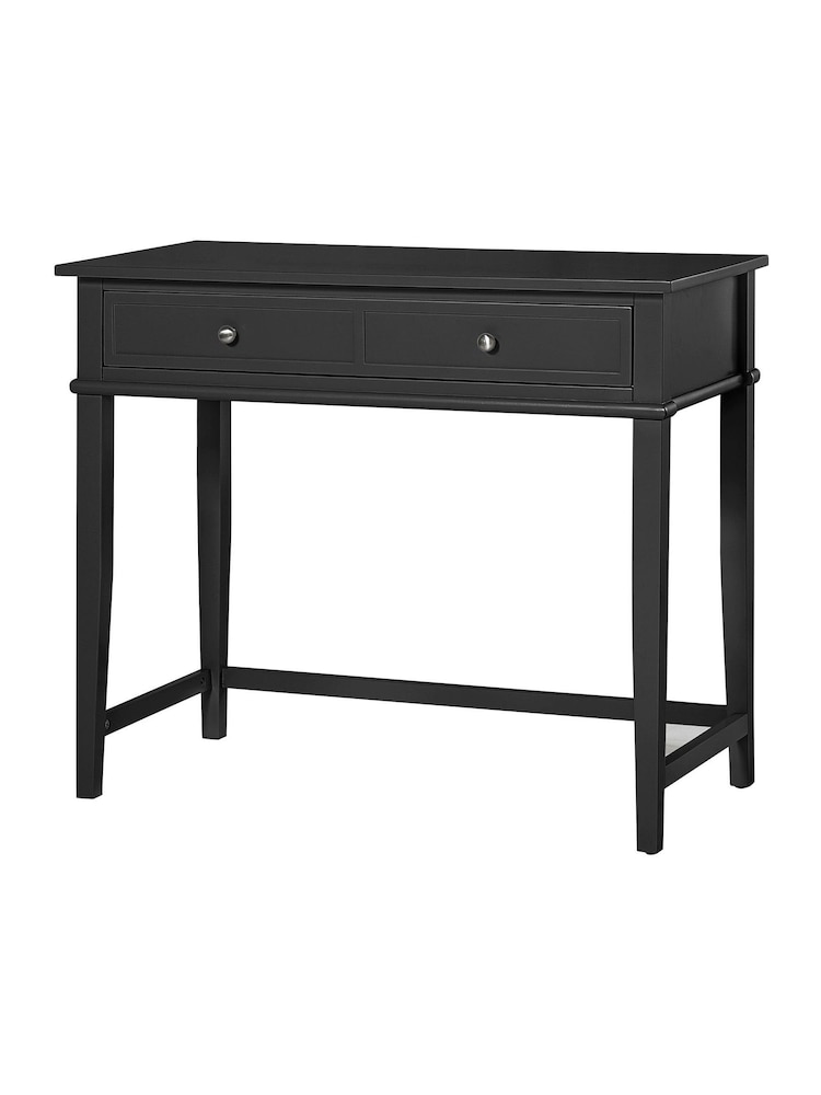 Dorel Home Black Franklin Office Desk with Storage - Image 2 of 6