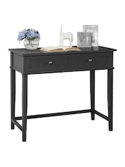 Dorel Home Black Franklin Office Desk with Storage - Image 4 of 6