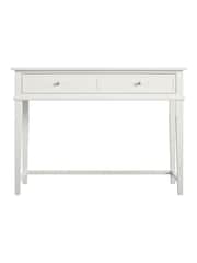 Dorel Home White Franklin Office Desk with Storage - Image 2 of 6
