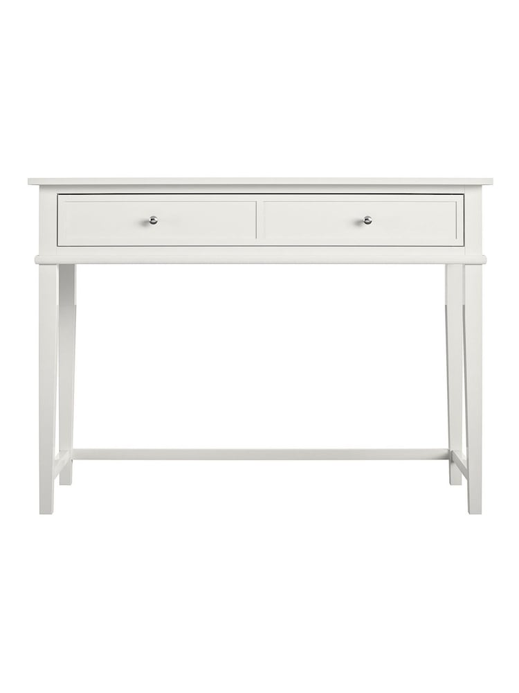 Dorel Home White Franklin Office Desk with Storage - Image 2 of 6