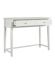 Dorel Home White Franklin Office Desk with Storage - Image 4 of 6