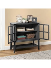 Dorel Home Black Franklin 2 Door Storage Cabinet - Image 2 of 6