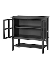 Dorel Home Black Franklin 2 Door Storage Cabinet - Image 4 of 6
