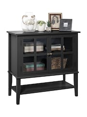 Dorel Home Black Franklin 2 Door Storage Cabinet - Image 5 of 6
