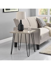 Dorel Home Rustic Oak Owen Retro Side Table - Image 1 of 6
