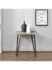 Dorel Home Rustic Oak Owen Retro Side Table - Image 2 of 6