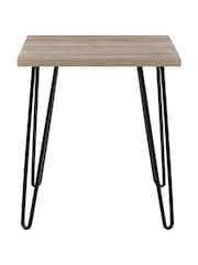 Dorel Home Rustic Oak Owen Retro Side Table - Image 4 of 6