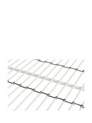 Dorel Home White Modern Metal Canopy Bed - Image 10 of 14