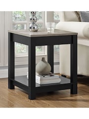 Dorel Home Black Carver Side Table - Image 1 of 6
