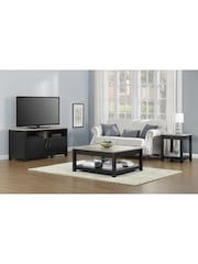Dorel Home Black Carver Side Table - Image 3 of 6