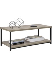Dorel Home Grey Oak Elmwood Coffee Table - Image 4 of 6