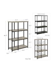 Dorel Home Grey Oak Elmwood Bookcase - Image 6 of 6