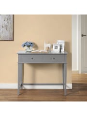 Dorel Home Grey Franklin Office Desk with Storage - Image 1 of 6