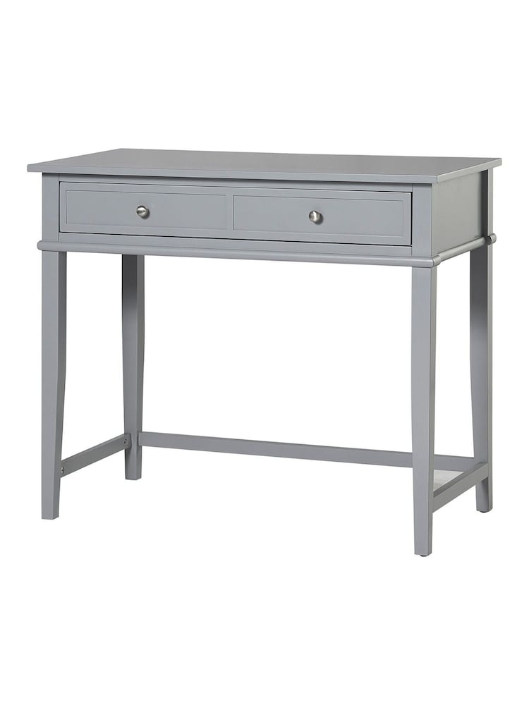 Dorel Home Grey Franklin Office Desk with Storage - Image 2 of 6