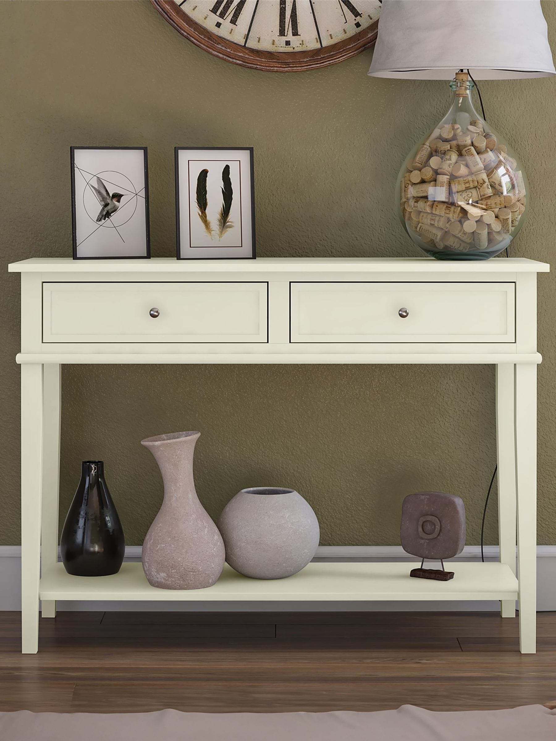 Ameriwood Franklin Console Table White - Image 5