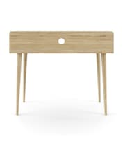 Alphason White Oak Yeovil Office Desk - Image 5 of 6