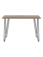 Dorel Home Rustic Oak Owen Retro Office Desk - Image 4 of 6