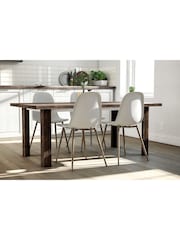 Dorel Home Set of 2 White Project 62 Copley Plastic Chairs - Image 1 of 6