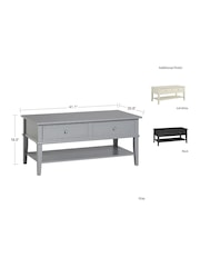 Dorel Home Grey Franklin Coffee Table - Image 6 of 6