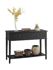 Dorel Home Black Franklin Console Table - Image 4 of 6