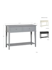 Dorel Home Black Franklin Console Table - Image 6 of 6