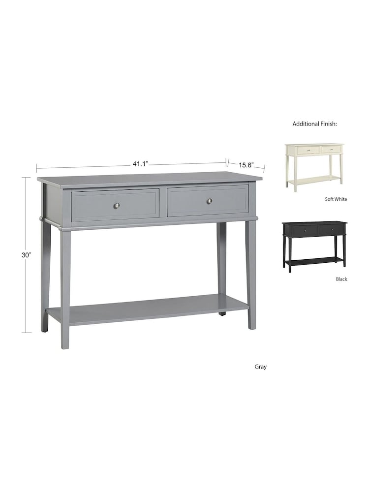 Dorel Home Black Franklin Console Table - Image 6 of 6