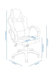 Alphason Black Daytona Office Chair - Image 5 of 5