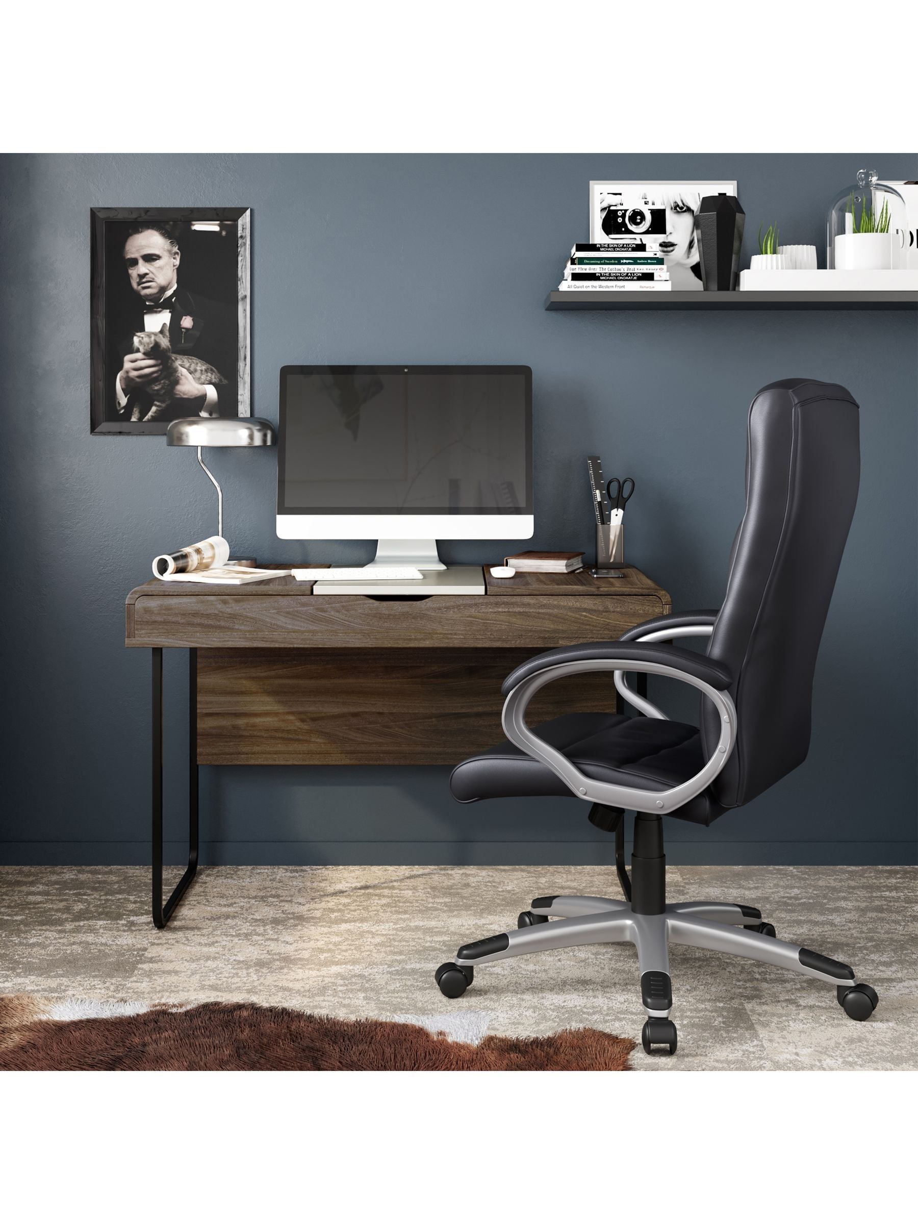 Alphason Hampton Leather Office Chair - Image 5