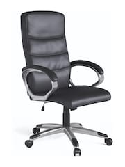 Alphason Black Hampton Leather Office Chair - Image 2 of 6