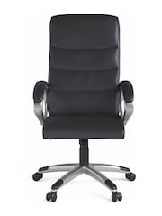 Alphason Black Hampton Leather Office Chair - Image 3 of 6