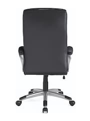Alphason Black Hampton Leather Office Chair - Image 5 of 6
