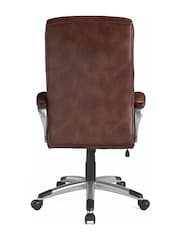 Alphason Brown Hampton Office Chair Leather - Image 5 of 6