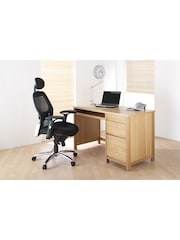 Alphason Black Portland Synchro Mesh Executive Office Chair - Image 1 of 5