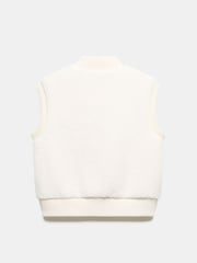 Mint Velvet White Cotton Blend Knit Gilet - Image 4 of 4