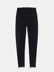 Mint Velvet Black Velvet Leggings - Image 4 of 4