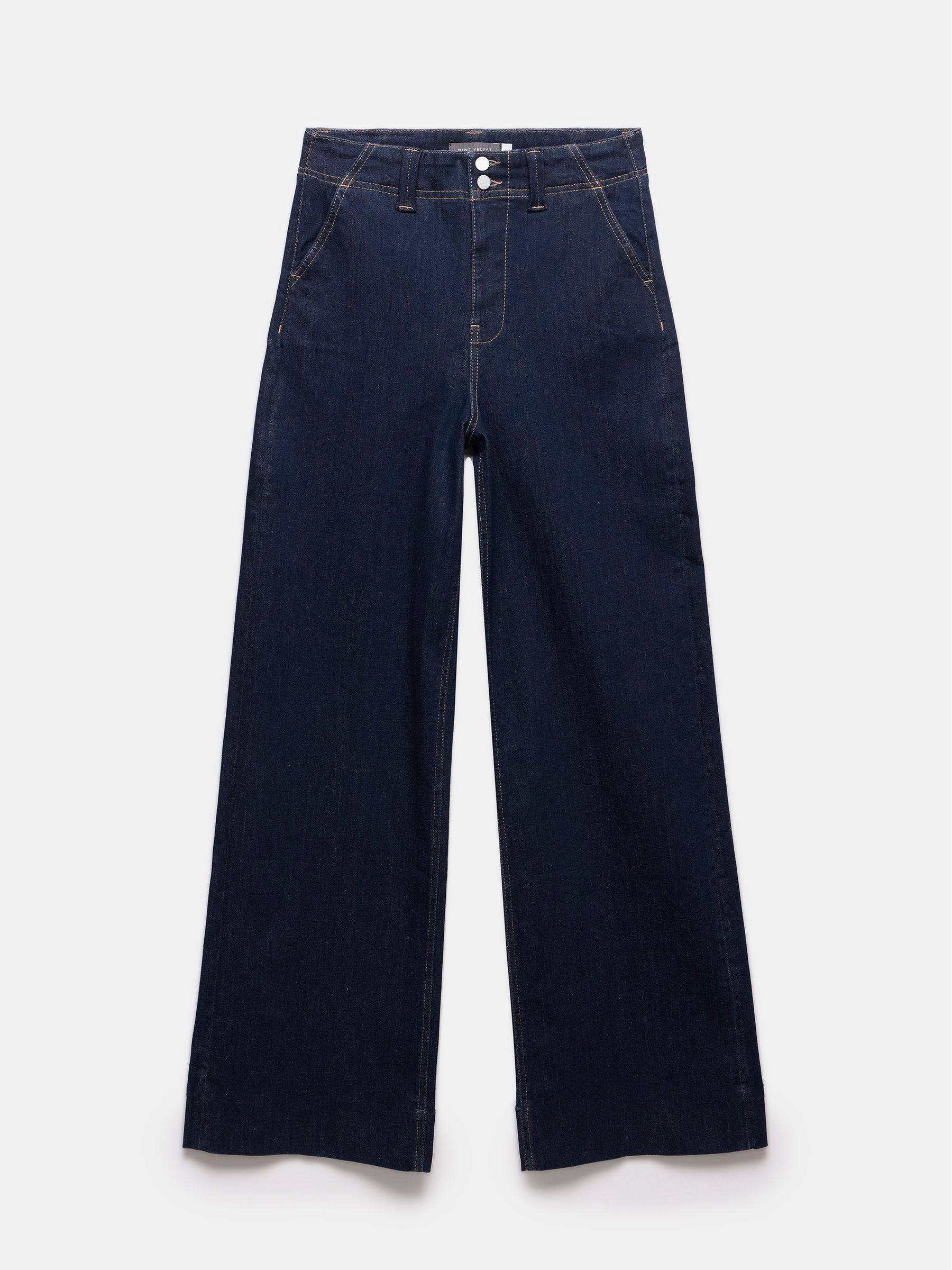 Buy Mint Velvet Blue Dark Indigo Tailored Wide Jeans from Buy Mint Velvet Blue Dark Indigo Tailored Wide Jeans from