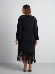 Live Unlimited Curve Midaxi-Kleid mit Fransen - Bild 6 von 6