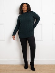 Live Unlimited Green Textured Knit Jumper - Image 4 of 5
