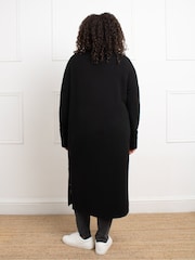 Live Unlimited Black Curve Longline Cardigan - Image 1 of 1