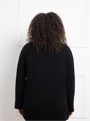 Live Unlimited Black Mock Neck Jumper - Image 2 of 4