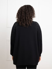 Live Unlimited Black Stud Cardigan - Image 5 of 5