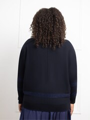 Live Unlimited Blue Metallic Stripe Jumper - Image 3 of 3