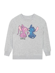 Character Grey Disney Lilo And Stitch Sweatshirt - Image 1 of 7