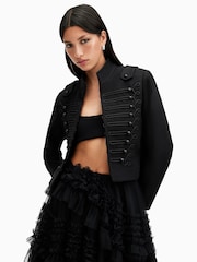 AllSaints Black Rummy Jacket - Image 3 of 9