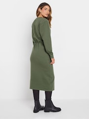 Long Tall Sally Green Sweat Midi Dress - Image 3 of 5