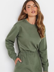 Long Tall Sally Green Sweat Midi Dress - Image 4 of 5