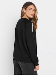 Long Tall Sally Black Piped Raglan Sweatshirt - Image 4 of 5