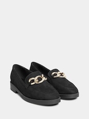 Long Tall Sally Black Chain Loafers - Image 2 of 4